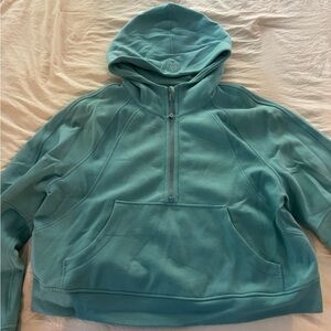 Lululemon scuba oversized half-zip hoodie tidal teal